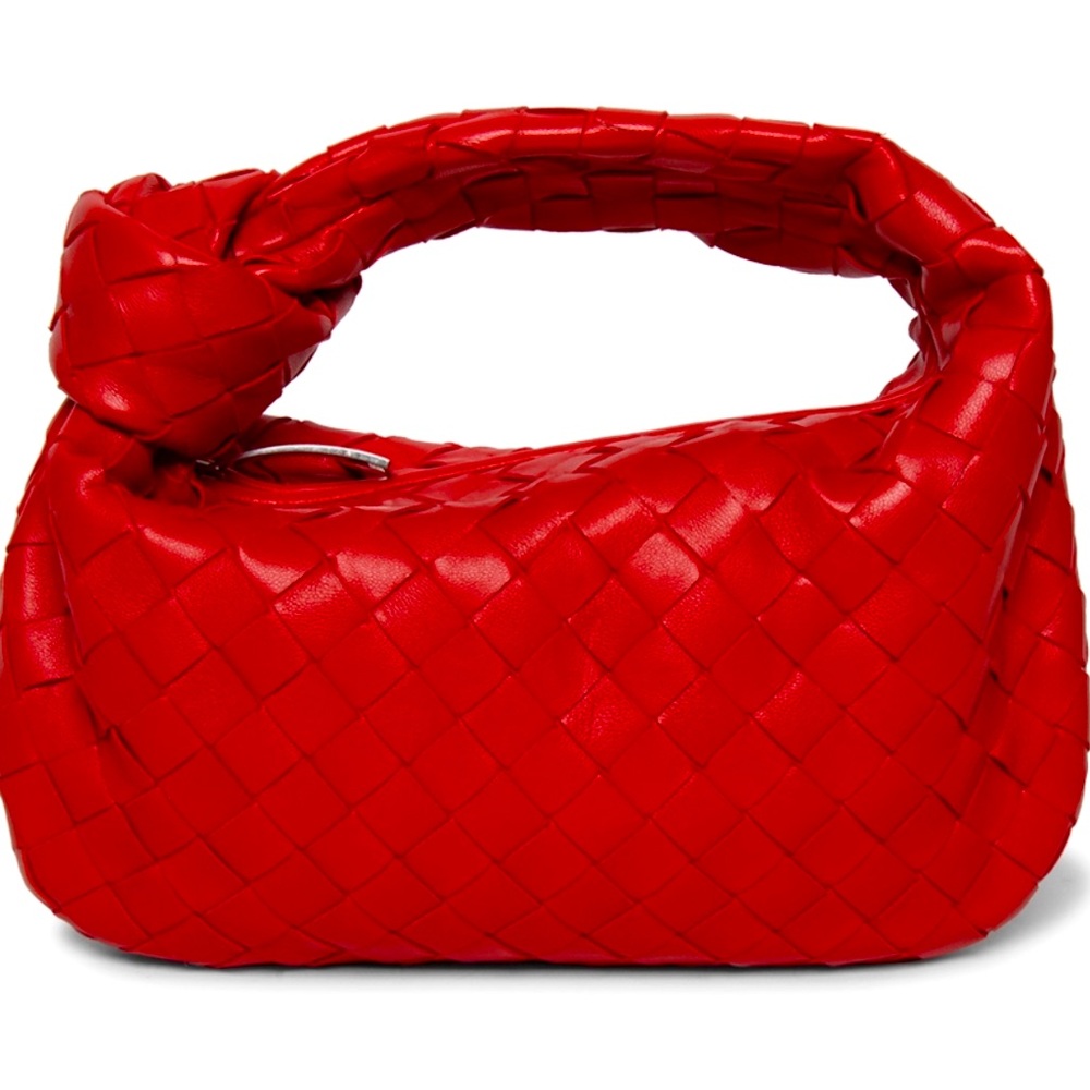 Like new condition Bottega Veneta Mini Jodie Bag Bright red